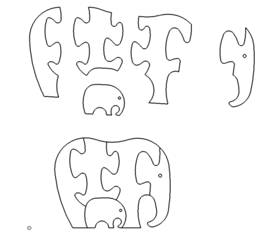 Elefant Puzzle