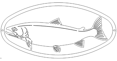 Fisch Schild - Fish Plate
