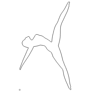 springende Frau - Jumping Woman