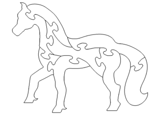 Pferd als Puzzle - Horse puzzle