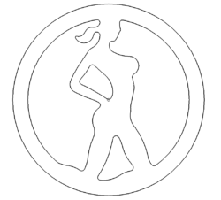 Frau Emblem Logo - Woman Emblem Logo