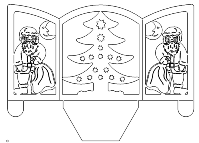 Nikolaus Teelichthalter - Santa Claus Tealight holder