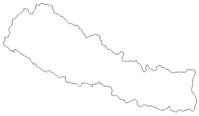 Landkarte Nepal - map Nepal