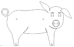 Schwein Schild - pig sign