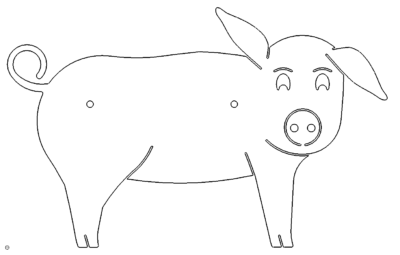 Schwein Schild - pig sign