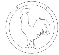 Hahn Schild - Cock shield