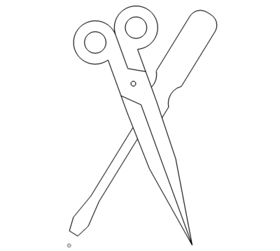 Frisör Schere - hairdressing scissors