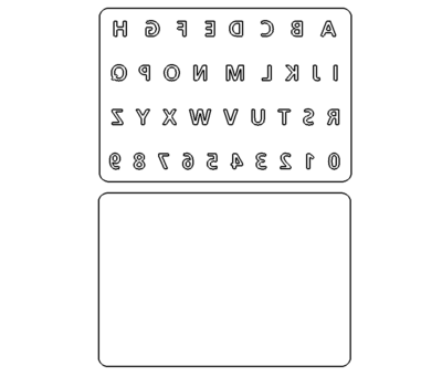Alphabet Spiegelbild - Alphabet Mirror Image