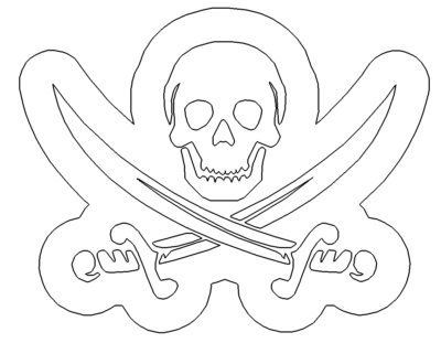 Totenkopf mit Schwertern - Skull with swords