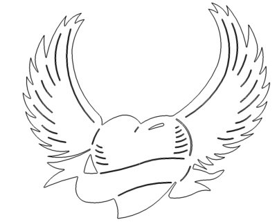 Herz mit Flügeln - Heart with Wings