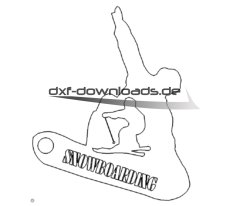 Snowboarden Schild