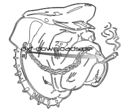 Rauchender Hund - Smoking Dog