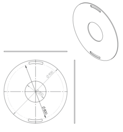 900mm Feuerplatte Grillring Grillplatte Plancha für Stahlfässer Öltonnen Stahltonnen oder große Kugelgrills
