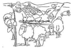 Hirten und Schafe - Shepherds and sheep