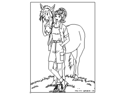 Kind mit Pferd - Child with Horse