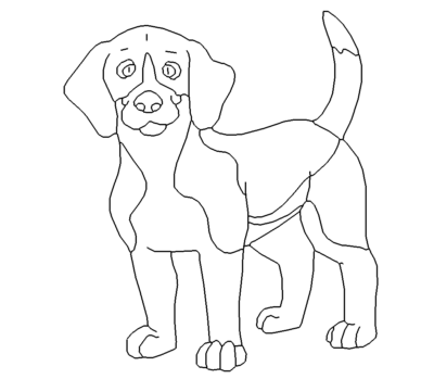 Süßer Hund Beagle - Sweet dog Beagle