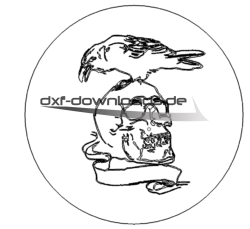 Krähe auf Totenkopf