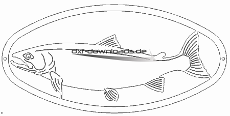 Fisch Wandbild Deko - Fish Mural Decoration