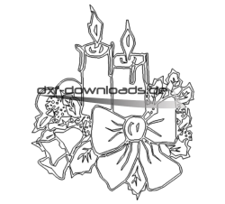 Adventskerzen 1 Dxf