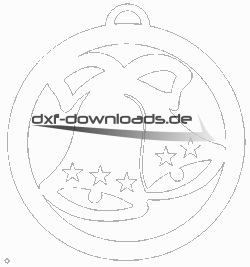 Weihnachten Glocke mit Sterne Anhänger