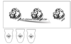 Feuerkorb mit Löwen - Fireplace with Lions