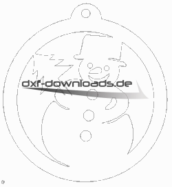 Weihnachten Schneemann Anhänger