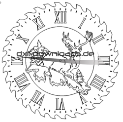Hirsch Uhr - Deer Clock