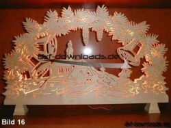 Weihnachten Wandbild Glocken - Christmas mural bells