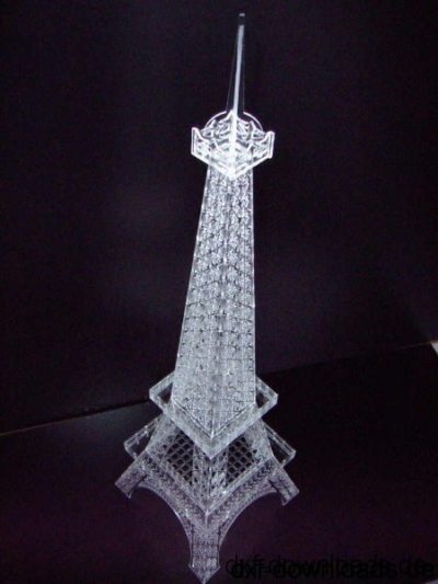 Eifelturm 3D Modell - Eiffel Tower 3D Model