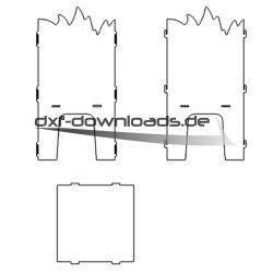 Feuerkorb Steckbar leer 3mm als Vorlage