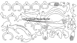 Affe 3D Modell - Monkey 3D model