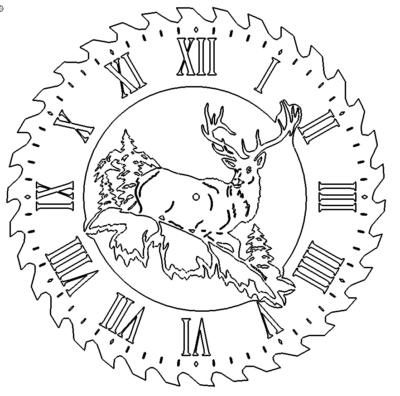 Hirsch Uhr - Deer Clock