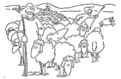 Hirten und Schafe - Shepherds and sheep