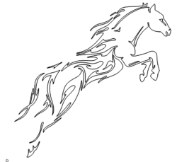 Springendes Pferd