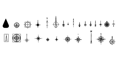 Kompass Symbole - compass symbols