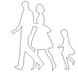 Familie mit Kind - Family with child