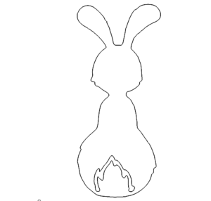 Osterhase von hinten - Rabbit from Back
