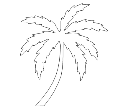 einfache Palme - simple palm