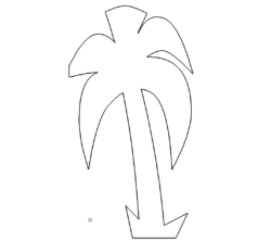 einfache Palme - simple palm