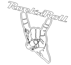 Rock And Roll Dxf