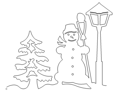 Schneemann als Teelichthalter - Snowman tealight holder