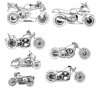 7 Motorräder - 7 motorcycles