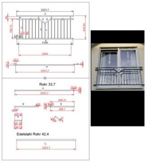 Fenstergitter Geländer  - Window lattice railings