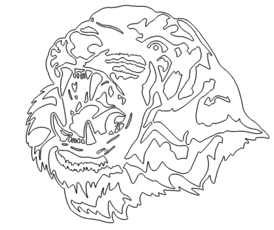 Tiger Kopf - Tiger Head