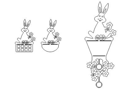 Aufsteller, Eierhalter, Ostern - Stand, egg holder, Easter