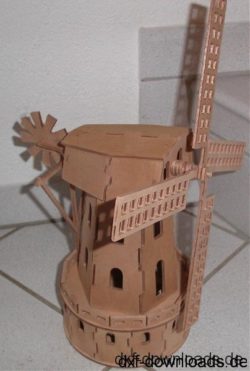 Windmühle 3D Modell - Windmill 3D Model