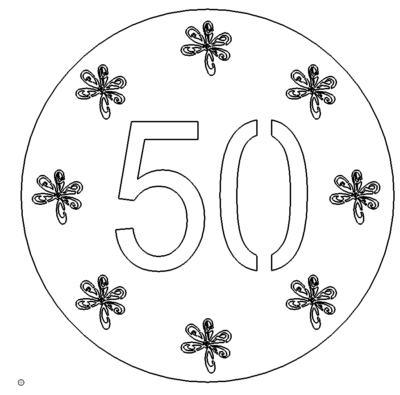 Zum Geburtstag 50 - Happy Birthday 50